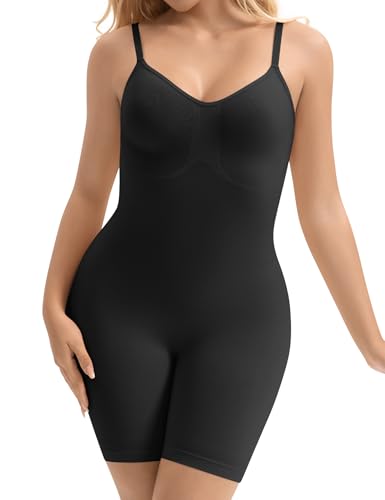 Bodysuit Shapewear for Women Seamless Body Shaper Tummy Control Butt Lifter Sculpting Full Body Suit